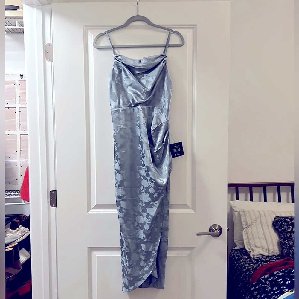 Lulús blue midi dress